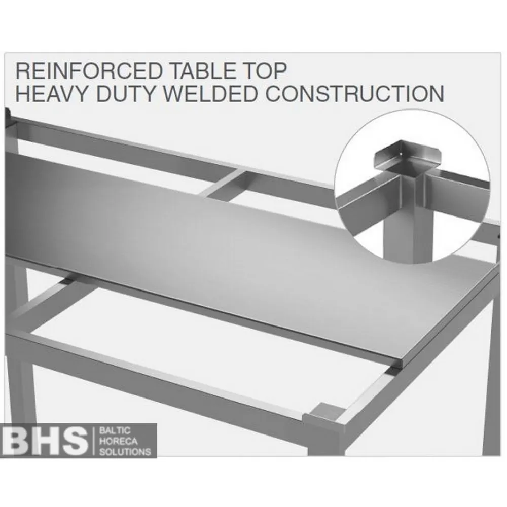 Table for cutting board and reinforced shelf 1200 (BHS-MP3-WLX-120/70/90)