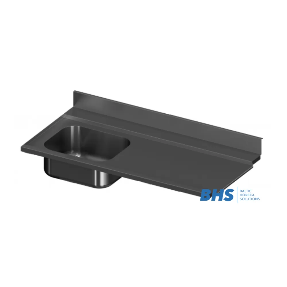 Plateau de table en acier inoxydable avec évier (BHS-OOO-213/72/4)