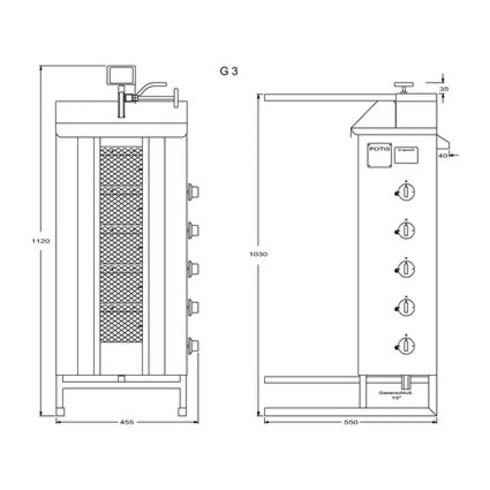 Gas gyros maker G3 50kg (PG2350/ PG2351)