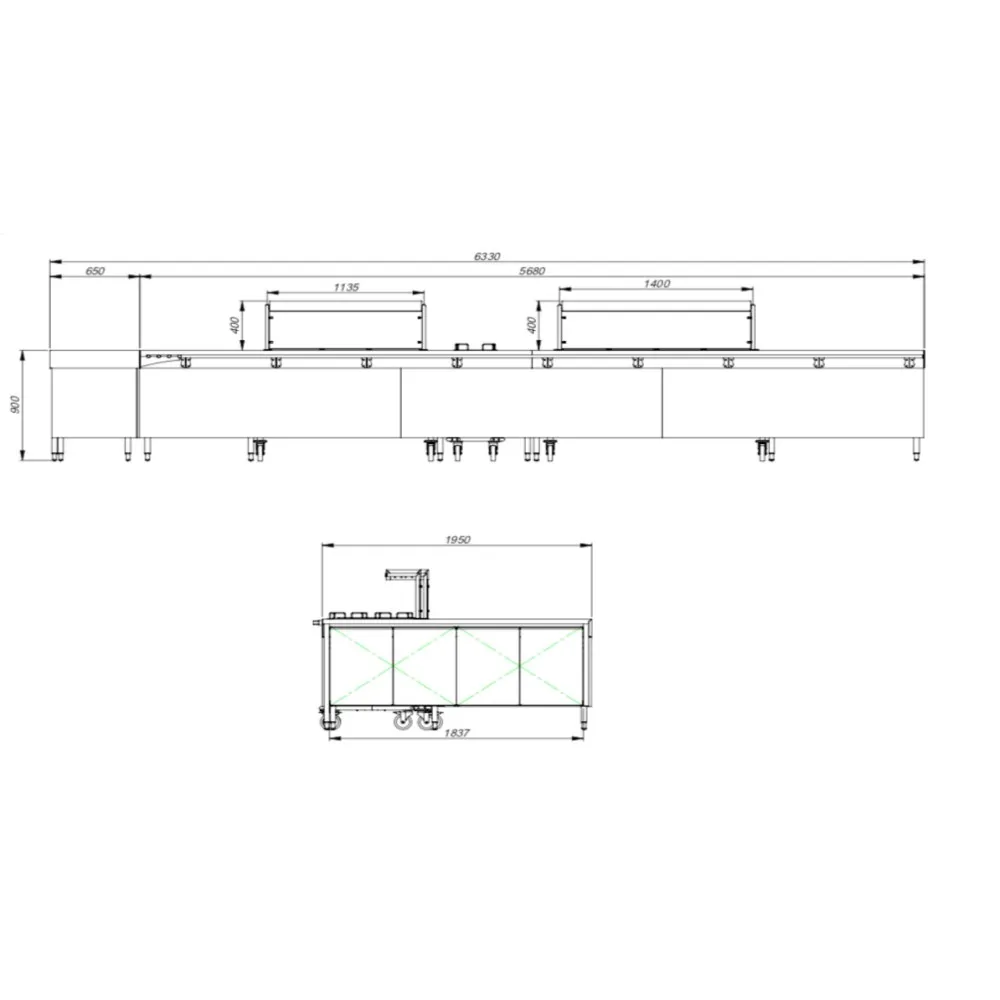 Projects - Dining line with marmite (PR-canteen-line)