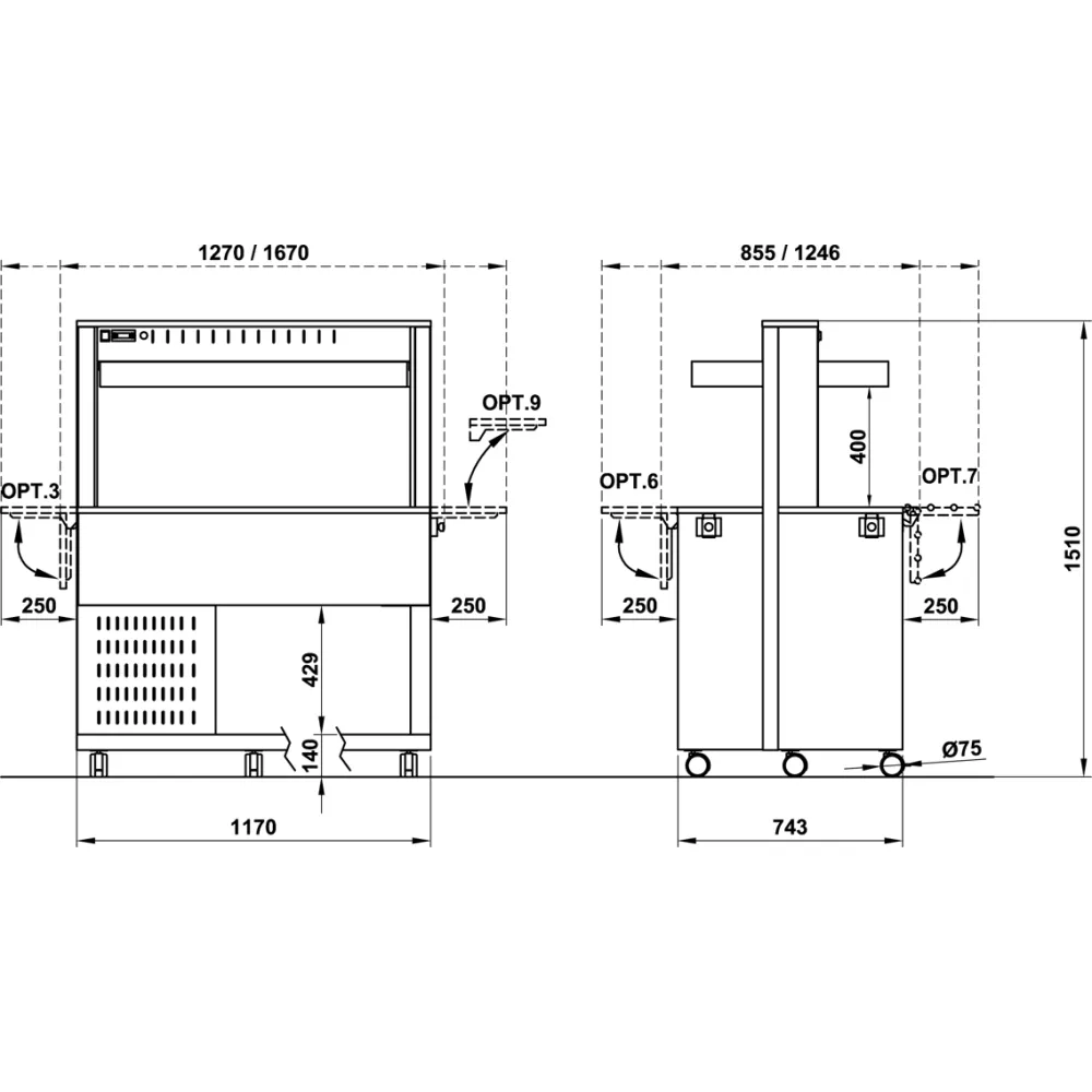 BUFFET RÉFRIGÉRÉ ATHENA 3R (01000ATH3FRE)