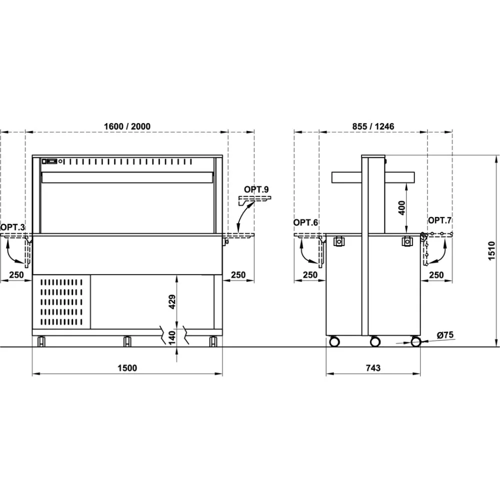 BUFFET RÉFRIGÉRÉ ATHENA 4 R (01000ATH4FRE)