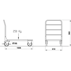 ROUE DE TRANSPORT BACCO 100