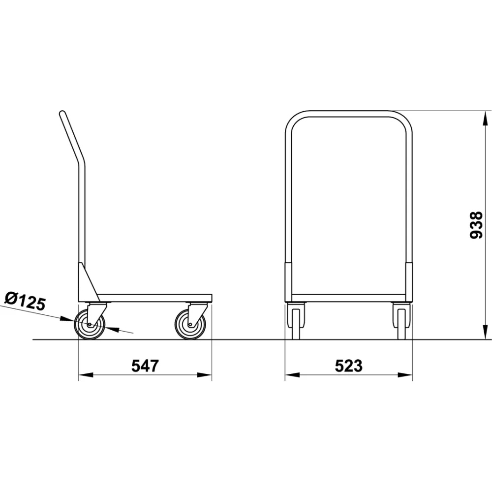 ROUE DE TRANSPORT BACCO 50x50 (04000C/CESTIN)