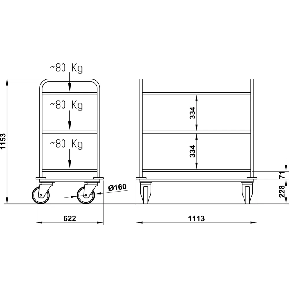 CHARIOT DE SERVICE CERERE RINF (04000CERRININ)