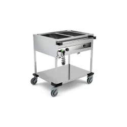 CHARIOT BAIN-MARIE EN ACIER INOXYDABLE COMPASS 2 F SEP