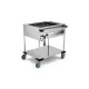 CHARIOT BAIN-MARIE EN ACIER INOXYDABLE COMPASS 2 F (02000COMP2B/FR)