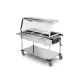 CHARIOT BAIN MARIE AVEC LAMPES HALOGÈNES COMPASS 3 HALO SEP (02000COMP3VSBM/H)