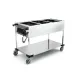 CHARIOT BAIN-MARIE EN ACIER INOXYDABLE COMPASS 3 SEP (02000COMP3VSBM)