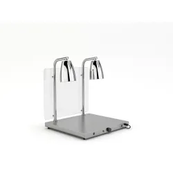 SURFACE CHAUFFANTE AVEC 2 LAMPES INFRAROUGES HELIOS 2/1 FIX P2