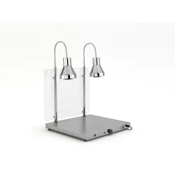 SURFACE CHAUFFANTE AVEC 2 LAMPES INFRAROUGES FLEXIBLES HELIOS 2/1 FLEX P1