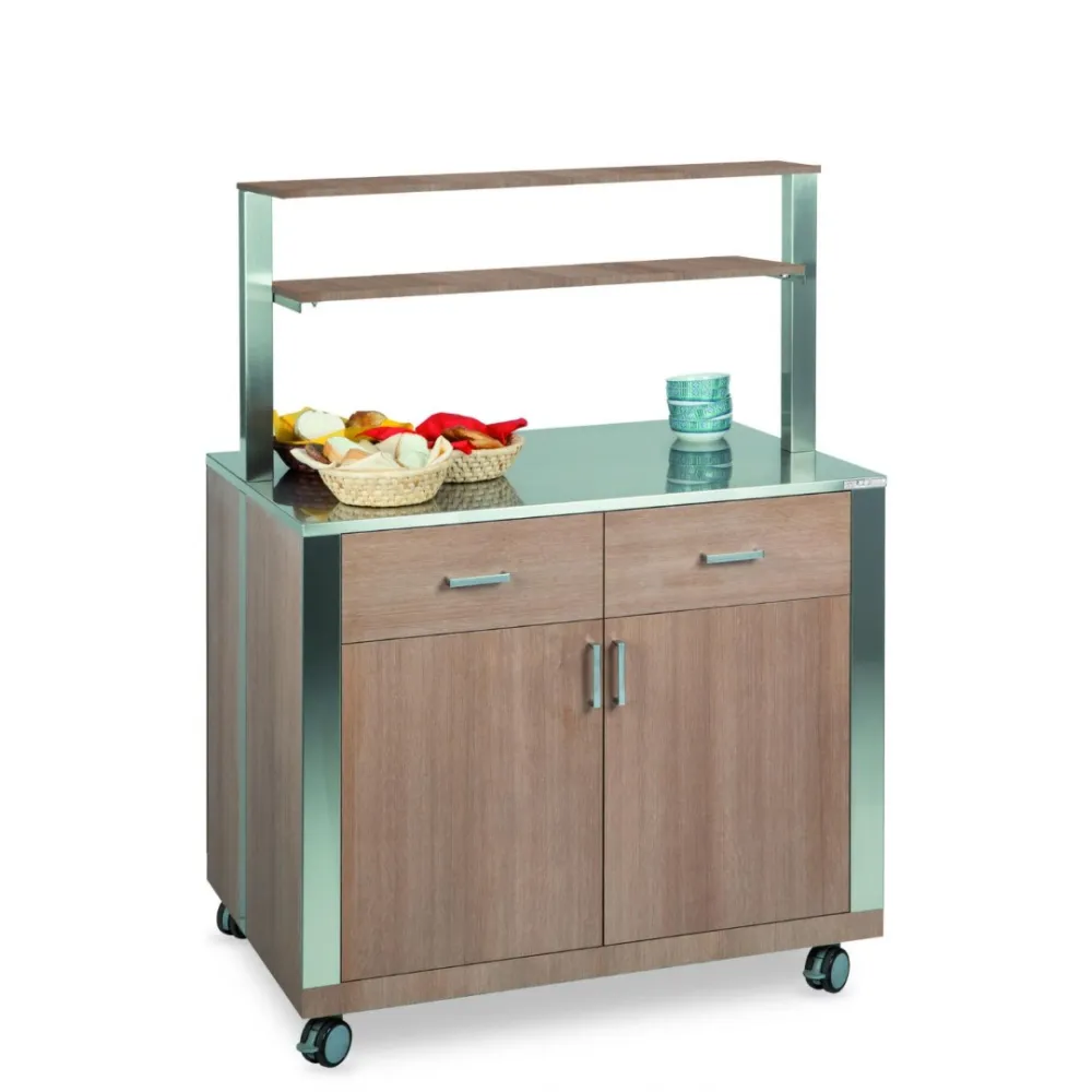 MODULE NEUTRE AVEC ÉTAGÈRES SUPÉRIEURES, PORTES ET TIROIRS ATHENA SAL 2 AL (010MOATHSAL2AL)