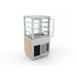 VITRINE VENTILÉE AVEC ÉTAGÈRES OUVRABLES EN VERRE OMNIA 2DSP