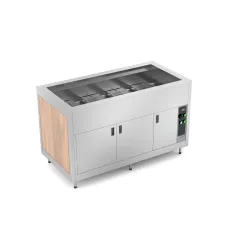 BUFFET CHAUFFANT A CHALEUR SECHE AVEC COMPARTIMENT INFÉRIEUR OMNIA 3 DRY/SC