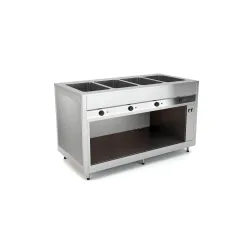 BAIN-MARIE BUFFET CHAUD AVEC DES MARMITES SÉPARÉES OMNIA 4BM/SEP