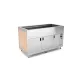 Buffet chauffant Bain-Marie assisté par ventilateur avec compartiment inférieur OMNIA 4BM/SC (01900OM4BMSC)