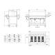 BUFFET CHAUFFANT A CHALEUR SECHE AVEC COMPARTIMENT INFÉRIEUR OMNIA 4 DRY/SC (01900OM4DRYSC)