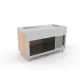 BUFFET RÉFRIGÉRÉ AVEC PLAN DE TRAVAIL EN ACIER INOXYDABLE OMNIA 4PR-IN (01900OM4PR/IN)
