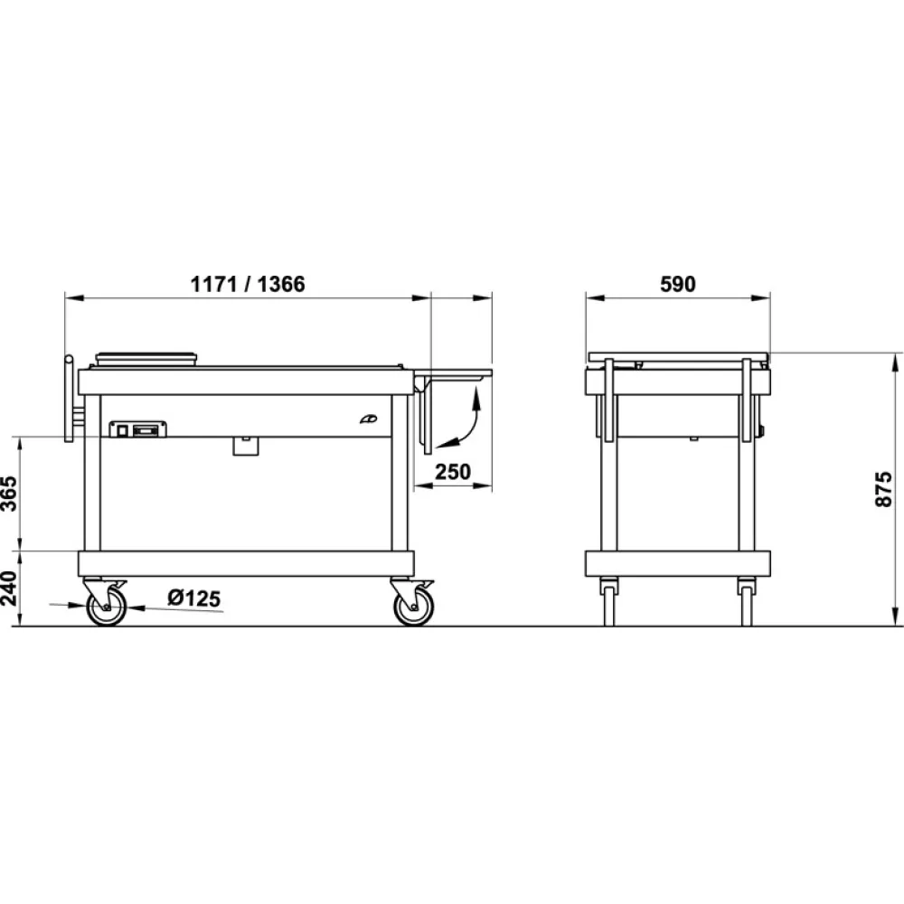 CHARIOT BAIN MARIE ARTEMIDE BM P (008INARTBMML)