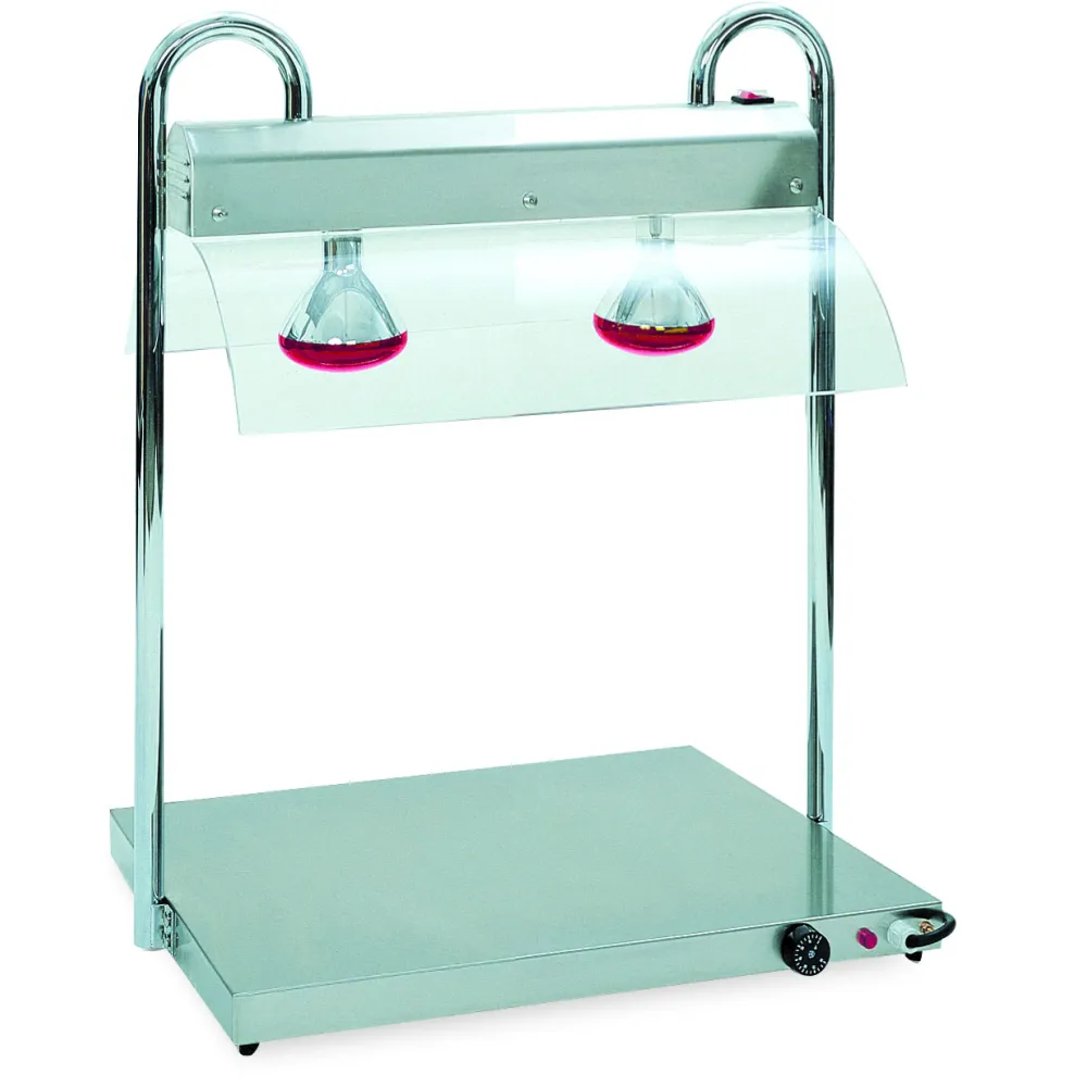 SURFACE CHAUFFANTE AVEC SUPPORT DE LAMPE INFRAROUGE VULCANO 2/1 INFRA (03600VU2RED)