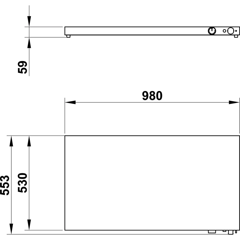 SURFACE CHAUFFANTE VULCANO 3/1 (03600VUL3/1)