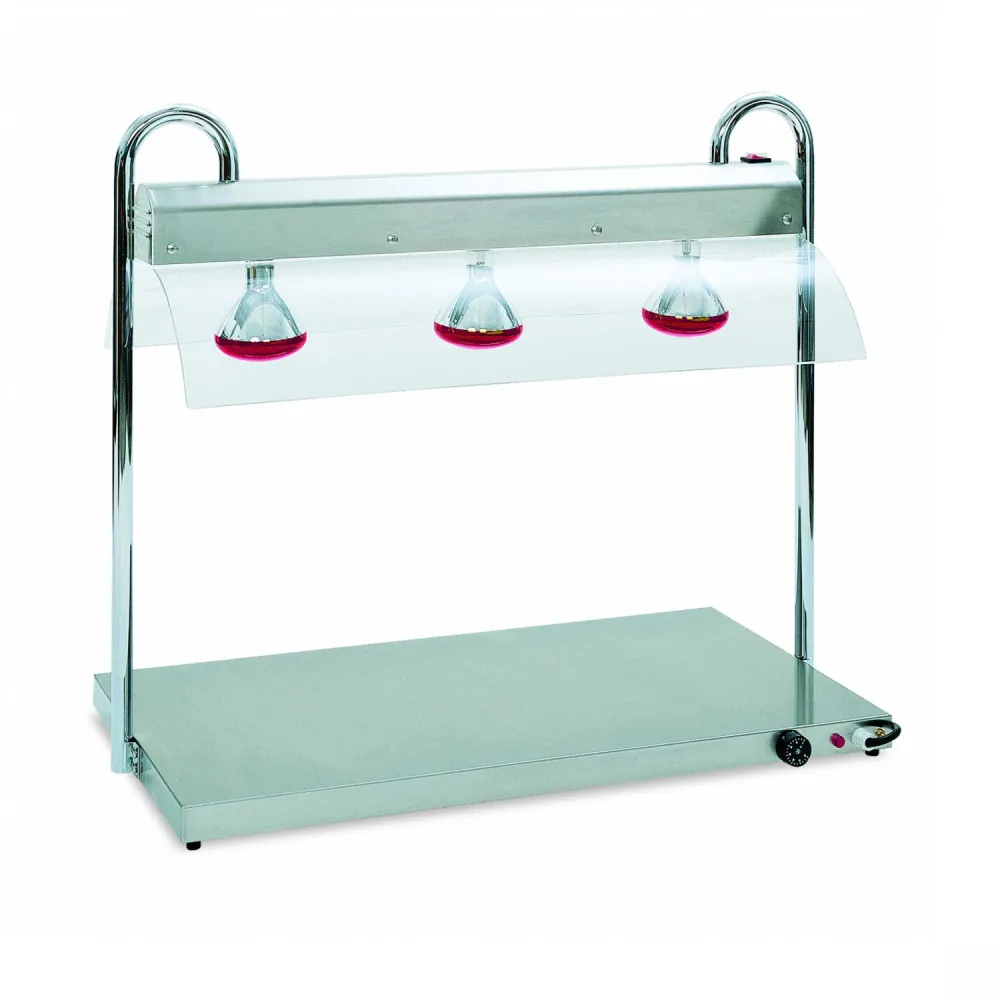 SURFACE CHAUFFANTE AVEC SUPPORT DE LAMPE INFRAROUGE VULCANO 3/1 INFRA (03600VU3RED)