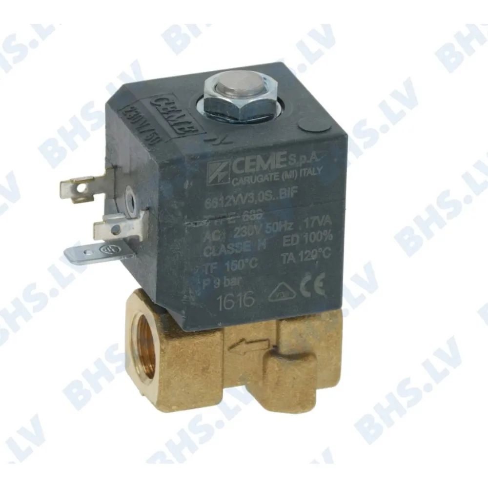 2-WAY SOLENOID VALVE CEME ø 1/4"F 230V (L1120232)