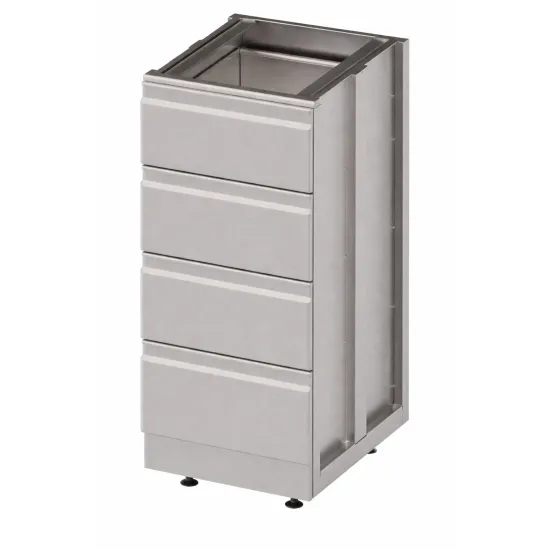 Modules d’armoires avec quatre tiroirs