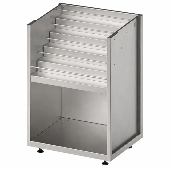 Modules d’armoires ouverts avec rangement en cascade pour bouteilles