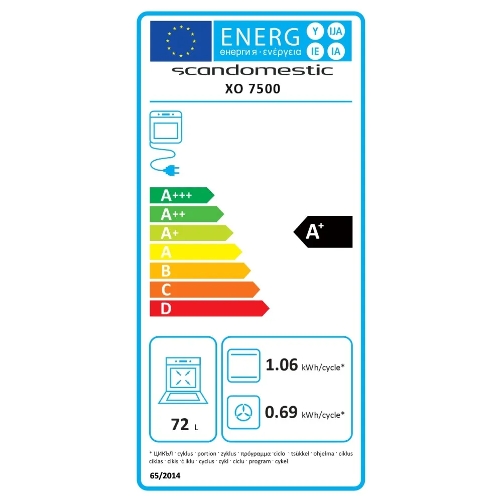 Four encastrable XO 7500 (33067500310000)