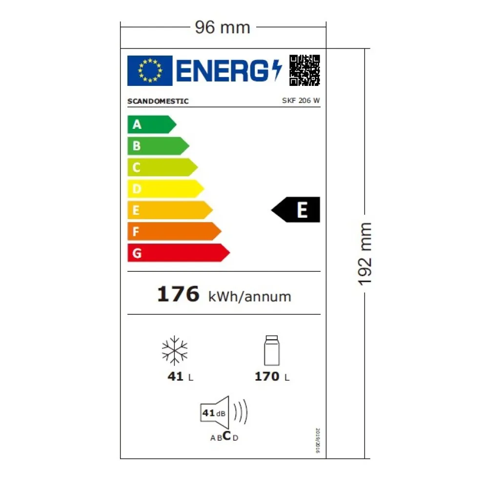 Réfrigérateur Combi SKF 206 W (01030206W10000)