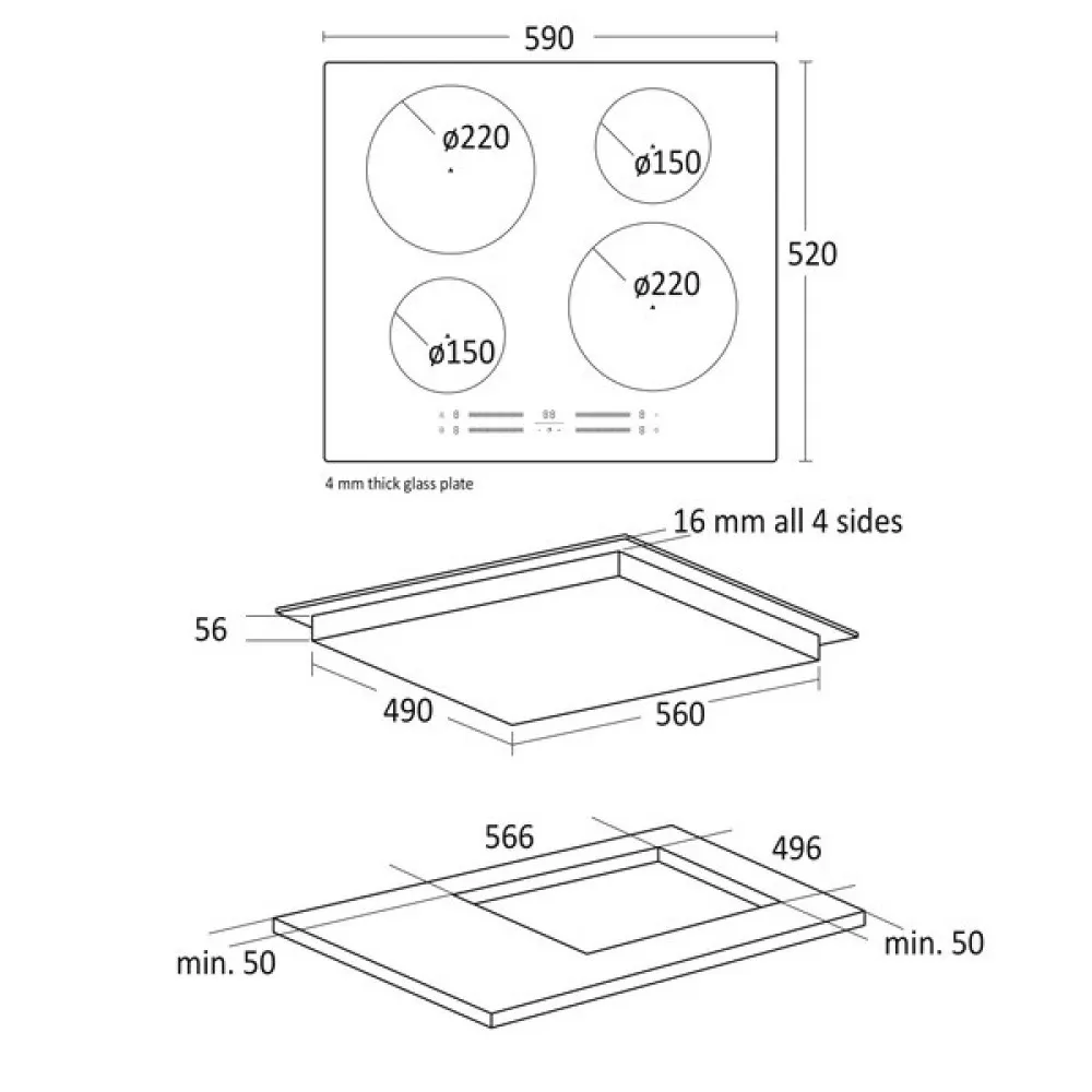 Table de cuisson à induction IKF 265 (33050265310000)