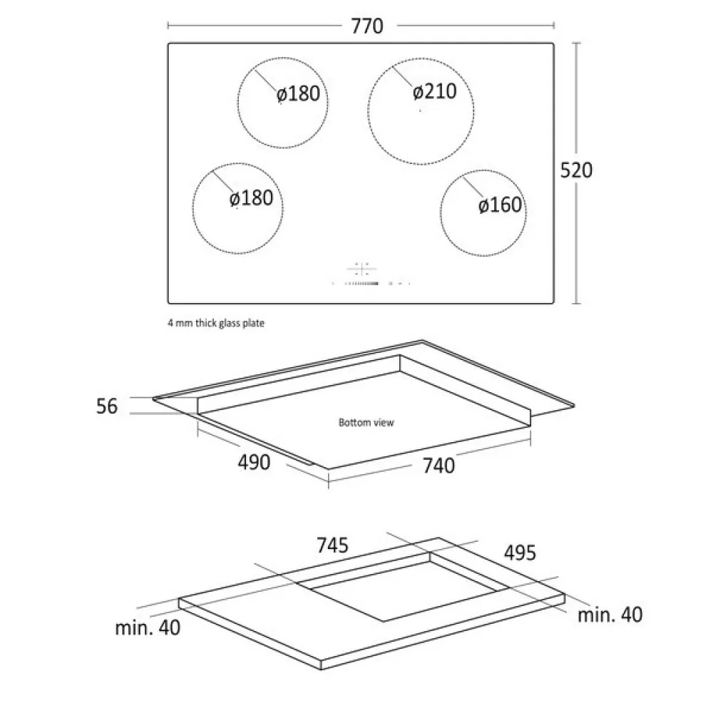 Table de cuisson à induction IKF 285 (33050285310000)