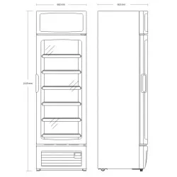 Congélateur 329L KF870E
