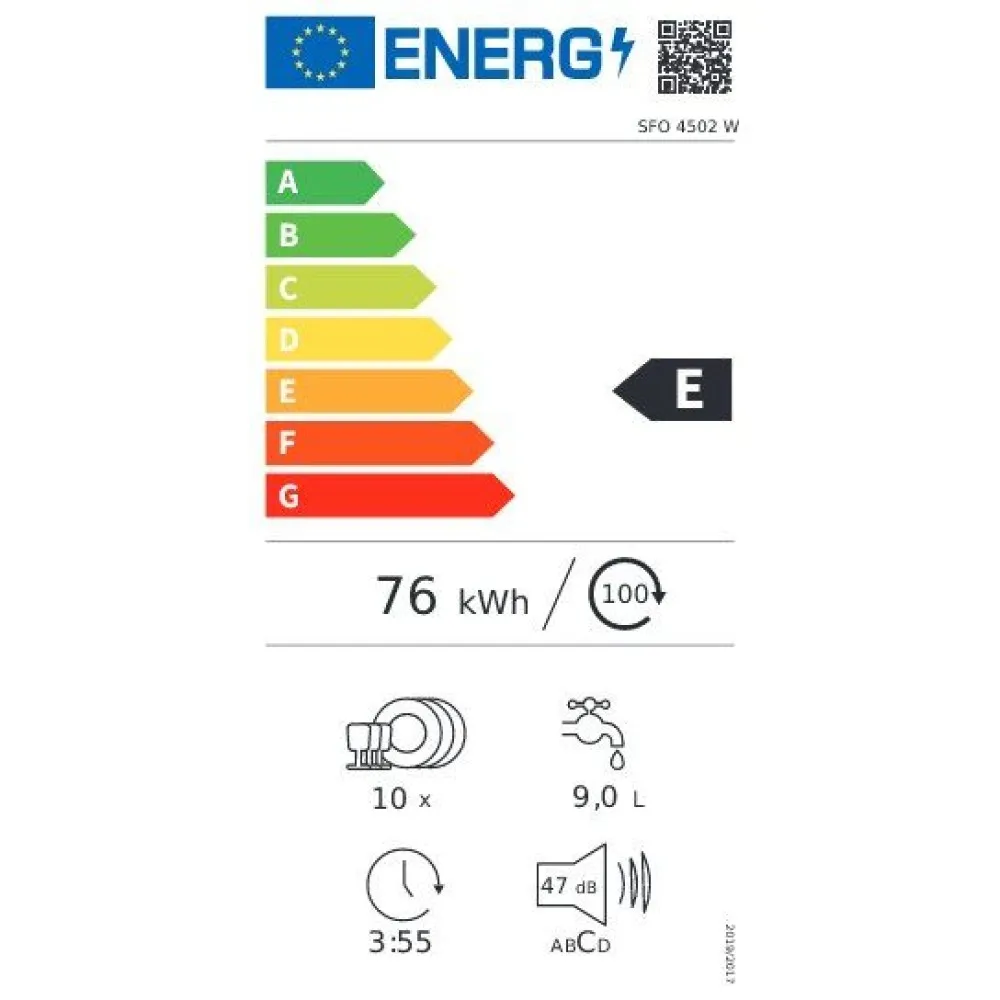 Lave-vaiselle SFO 4502 W (33104502110000)