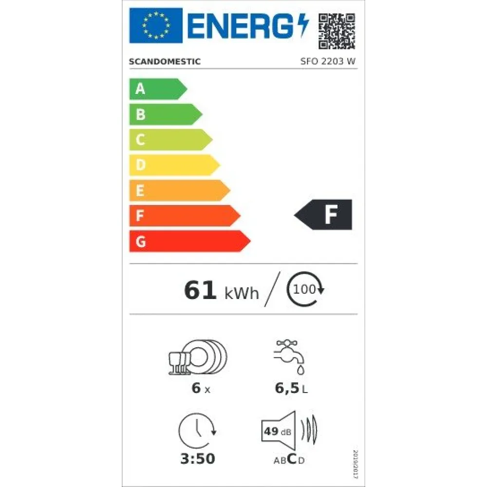 Lave-vaiselle SFO 2203 W (33102203W10000)