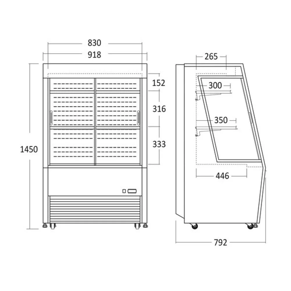 Vitrine froide OFC 309 B (19311410000OFC390B)