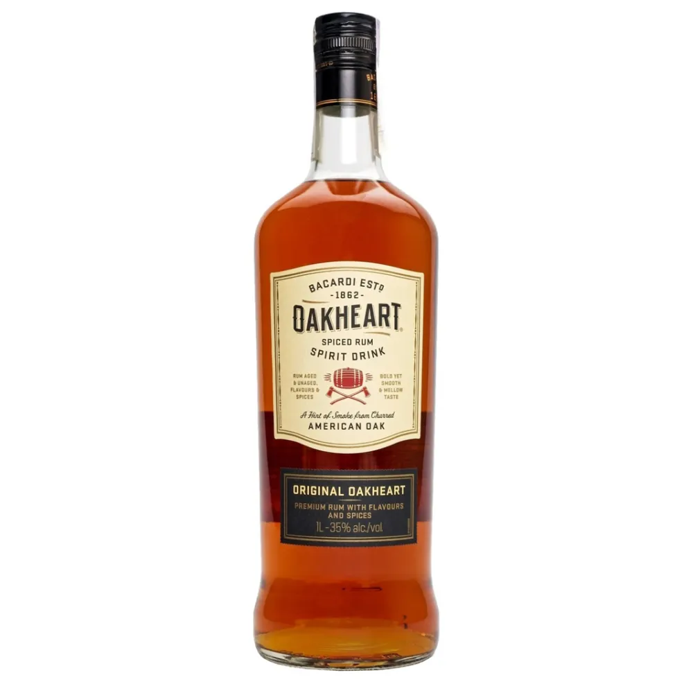Bacardi Oakheart 1.0L (BHS-rum-Bacardi-Oakheart-1L)