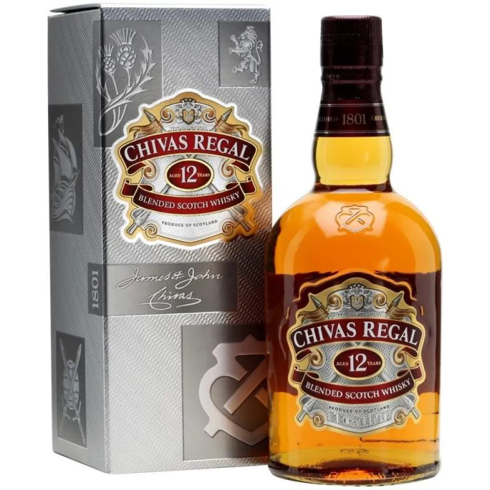 Chivas Regal 12 Y.O. TIN 1.0L (BHS-whiskey-Chivas-Regal-12YO-TIN-1L)