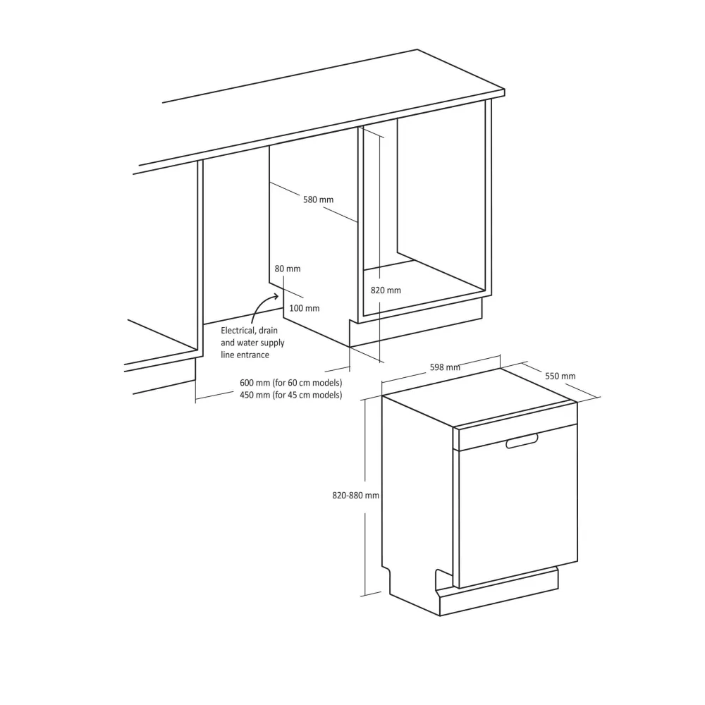 Lave-vaisselle SFO 3802 W (33103802110000)