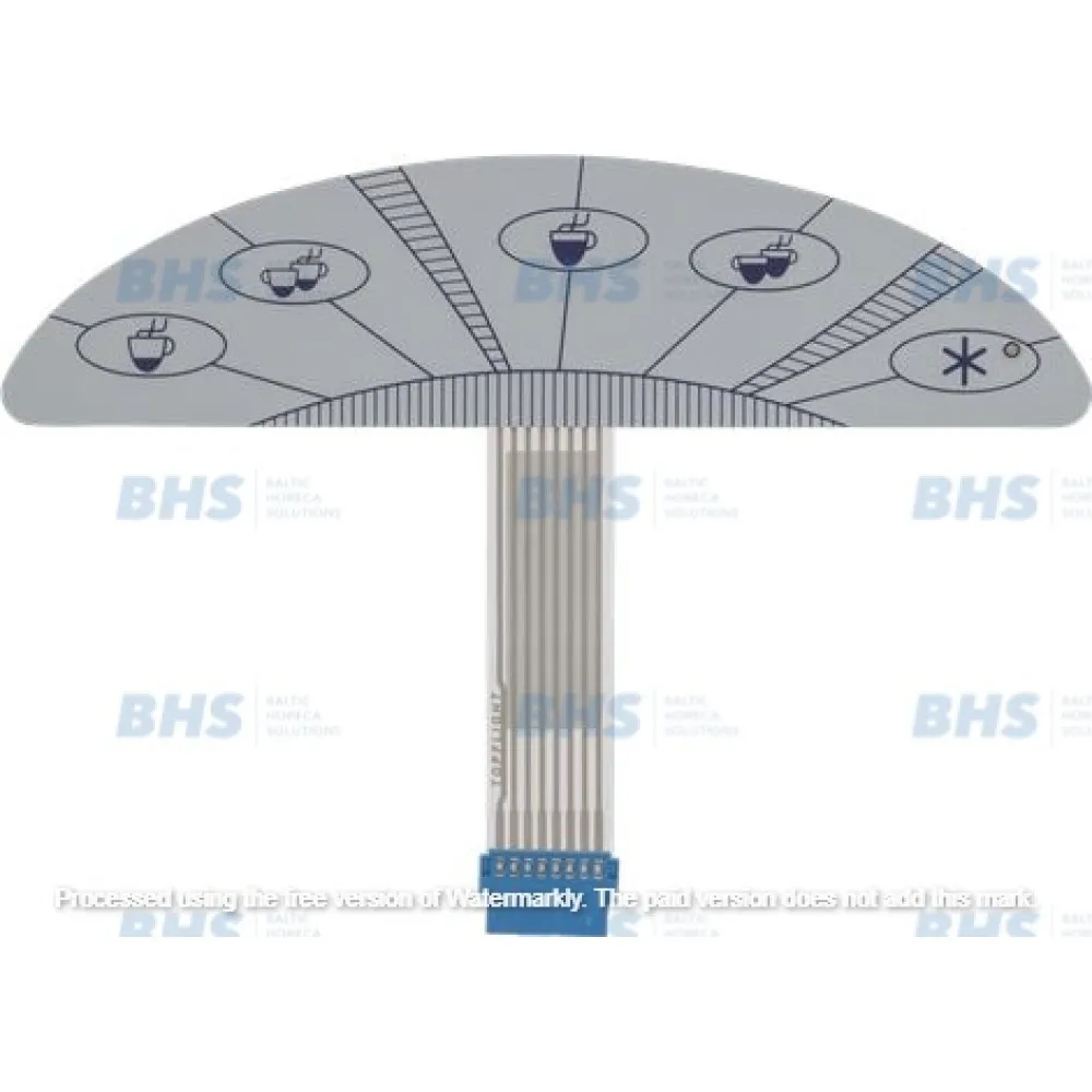 PUSH-BUTTON PANEL MEMBRANE - 5 BUTTONS (L5023969)
