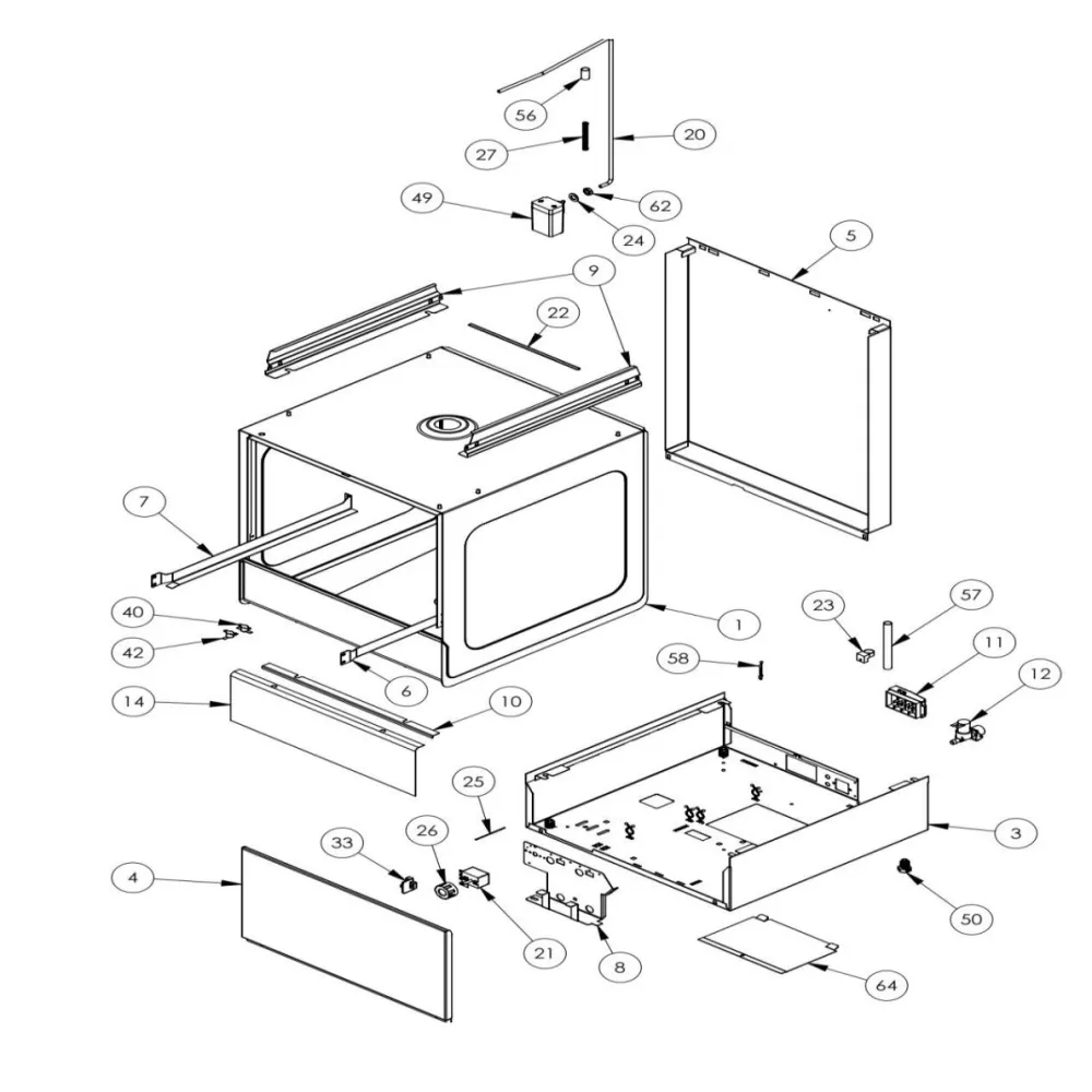 DISHWASHER EXPLODED VIEWS - SPARE PARTS (C000001)