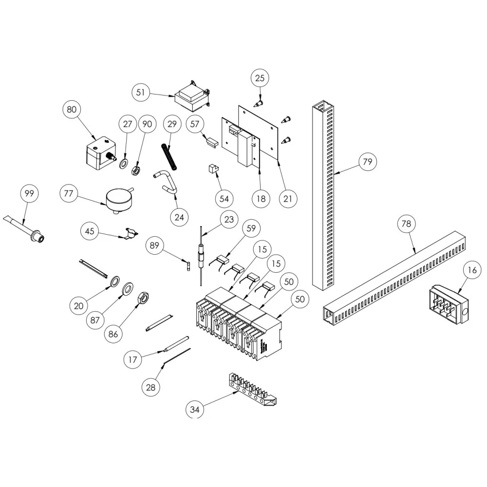 DISHWASHER EXPLODED VIEWS - SPARE PARTS (C000002)