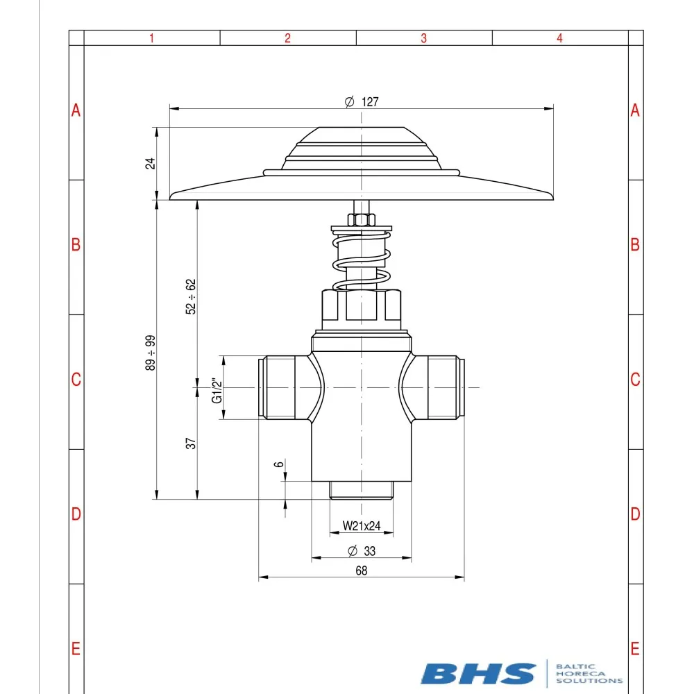 ROBINET ENCASTRÉ À FERMETURE AUTOMATIQUE AU SOL A021 (ARES021)