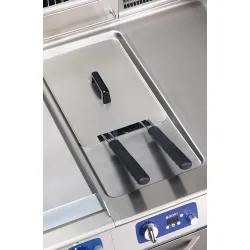 Friteuse électrique avec zone froide et contrôle électronique 2 x 21 L