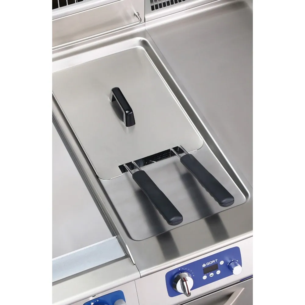 Friteuse gaz avec zone froide et commande électronique 1 x 22 L (GF2112-040GV+S03)