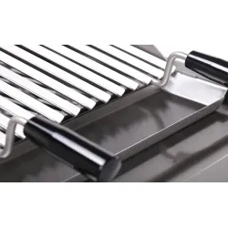 Surface de gril à gaz en pierre de lave sur fond ouvert 7,8 kW