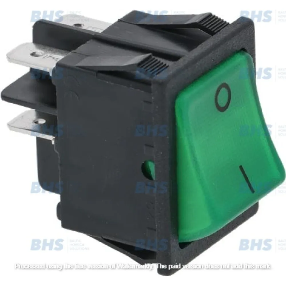 BIPOLAR SWITCH GREEN 16A 250V (L3319944)