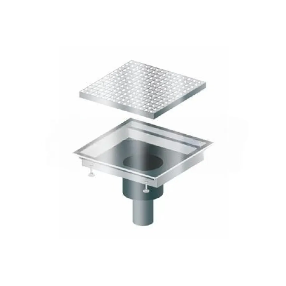 Siphon de sol-monobloc 400 x 400 mm (BHS-AB0600-040BK)