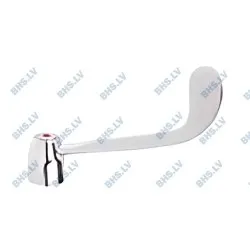 Poignée à levier clinique chromée, rouge